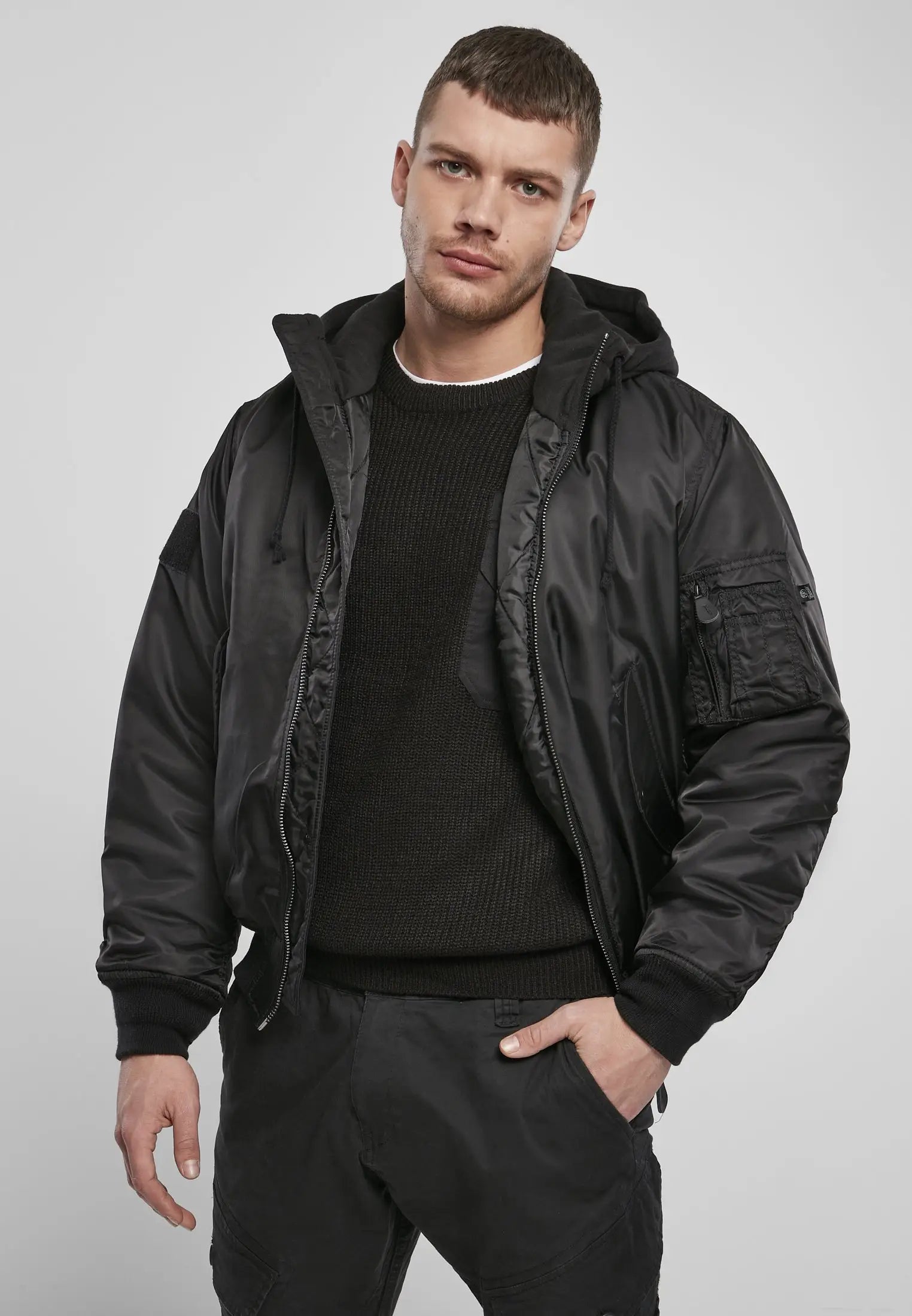 Hooded Ma1 Bomber Jacket Heavy - Brandit